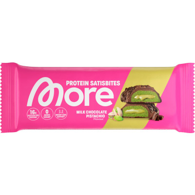 More Protein Satisbites Milk Chocolate Pistaccio 2ST 50G 