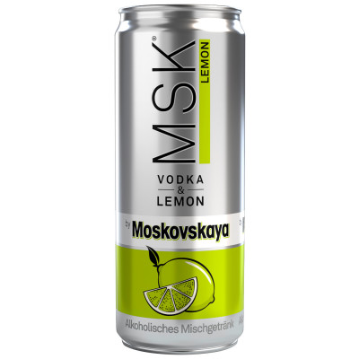 Moskovskaya Vodka & Lemon 0,33L Dose - Abverkauf 