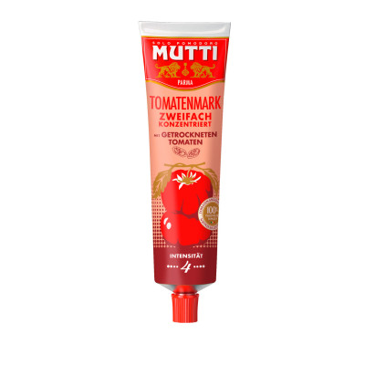 Mutti Tomatenmark 2-fach konzentriert mit getrockneten Tomaten 185G 