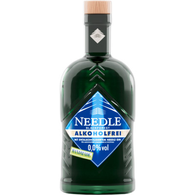 Needle Gin alkoholfrei 0,5L - Etikett verschmutzt/beschädigt 