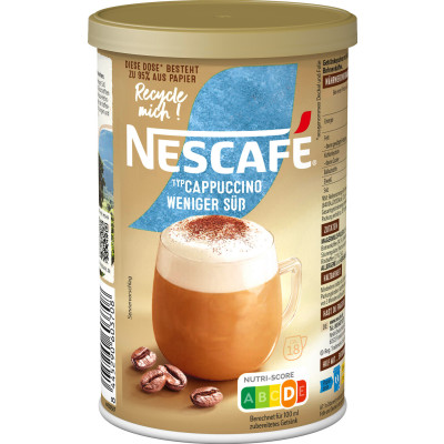 Nestlé Nescafe Typ Cappuccino Weniger Süß 220G 