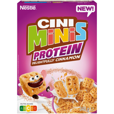 Nestle Cini Mini Delightfully Cinnamon Protein Cereal 340G 
