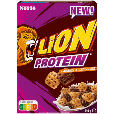 Nestle Lion Caramel & Chocolate Protein Cereal 340G 