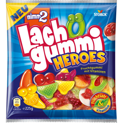 Storck Nimm2 Lachgummi Heroes 225G 