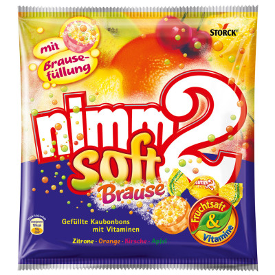 Storck Nimm2 Fruchtkaubonbons Soft Brause 195G mindestens 39ST 