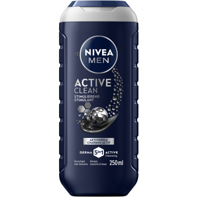 Nivea Men 5in1 Duschgel Active Clean Aktivkohle 250ML 