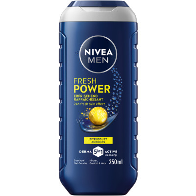 Nivea Men Duschgel 5in1 Fresh Power Zitrusduft 250ML 