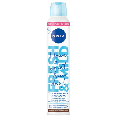 Nivea Fresh & Mild Trockenshampoo dunkle Haartöne 200ML 