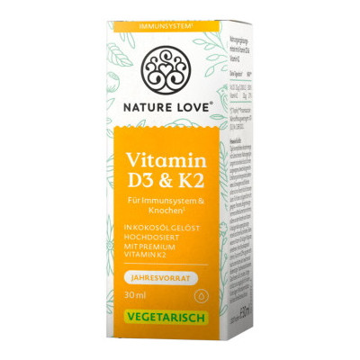 Nature Love Vitamin D3 & K2 30ML 