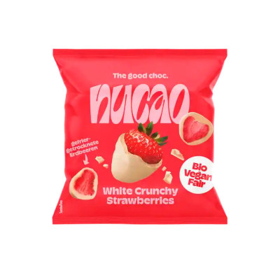 Nu Bio Nucao White Crunchy Strawberries 50G 