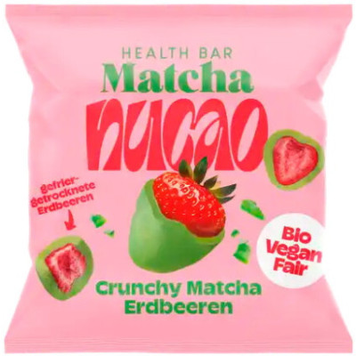 Nu Bio Nucao Crunchy Matcha Erdbeeren 50G 