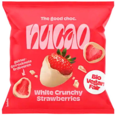 Nu Bio Nucao White Crunchy Strawberries 50G 