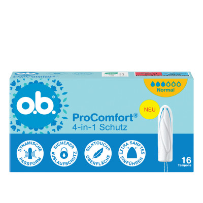 o.b.Tampons Procomfort 4in1 Schutz Normal 16ST 