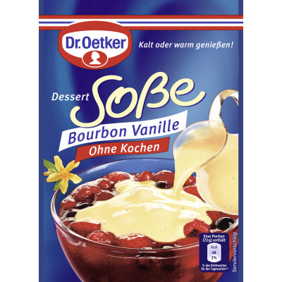 Dr.Oetker Dessert Soße Bourbon Vanille ohne Kochen 39G 