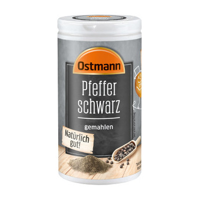 Ostmann Pfeffer schwarz gemahlen 40G 
