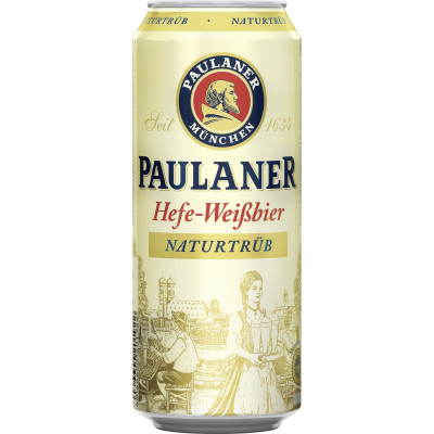 Paulaner Hefeweißbier naturtrüb 0,5L Dose 