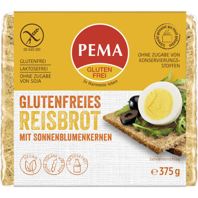 Pema Reis-Brot glutenfrei 375G 