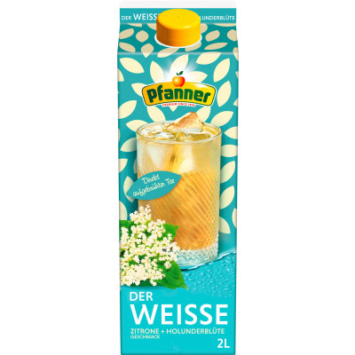 Pfanner Der Weiße Zitrone-Holunderblüte 2 ltr 
