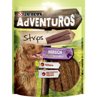 Purina Adventuros Strips Hirschgeschmack 90G 