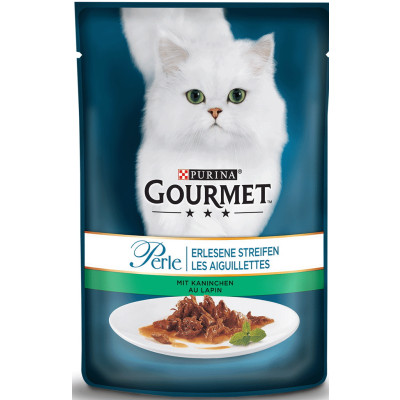 Purina Gourmet Perle Erlesene Streifen in Sauce mit Kaninchen