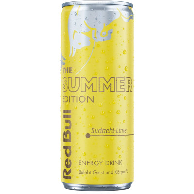 Red Bull Energy Drink Summer Edition Sudachi-Lime 0,25L Dose 