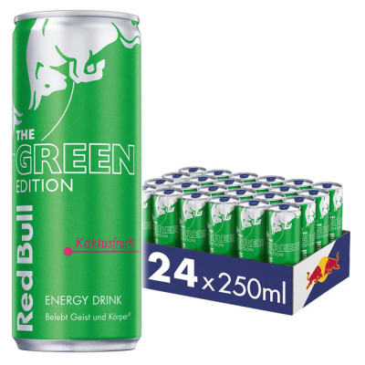 Red Bull Energy Drink Green Edition Kaktusfrucht 24x 250ML Dose 