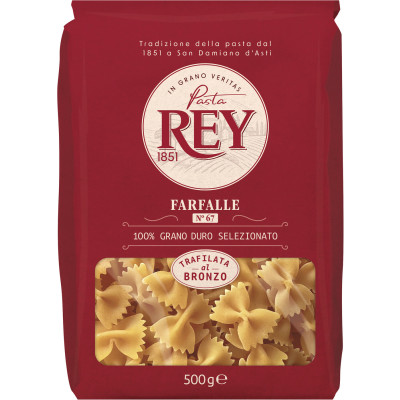 Pasta Rey Farfalle No 67 500G 