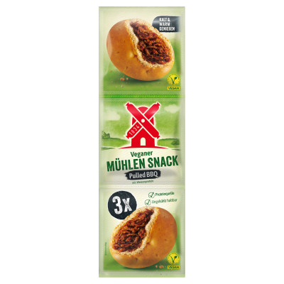 Rügenwalder Mühle Veganer Mühlen Snack Paulled Pork 3x 40G 