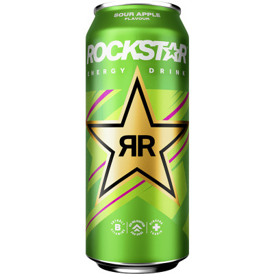 Rockstar Sour Apple Energydrink 0,5L Dose 