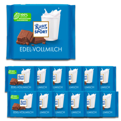 Ritter Sport Edel-Vollmilch 12x100G 
