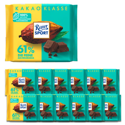 Ritter Sport 61% Die Feine Tafel 100g 