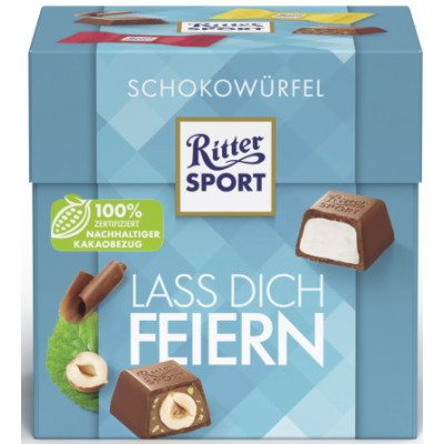 Ritter Sport Schokowürfel Lass Dich Feiern 22ST 176G 