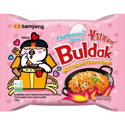 Samyang Buldak Hot Chicken Flavour Ramen Carbonara 130G 