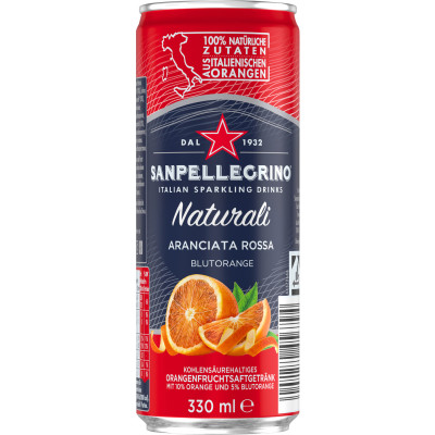 Sanpellegrino Naturali Aranciata Rossa 0,33L Dose 