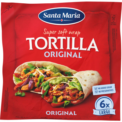 Santa Maria Wrap Tortilla Original 6ST 371G - MHD 24.01.2026 