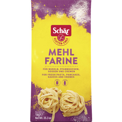 Schär Mehl für Nudeln, Pfannkuchen, Sossen und Cremes 1KG 