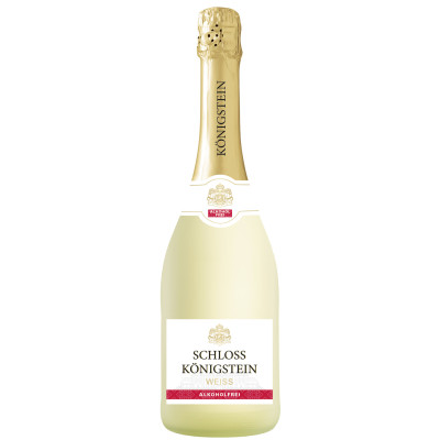 Schloss Königstein weiss alkoholfrei 0,75L - Etikett verschmutzt/beschädigt 