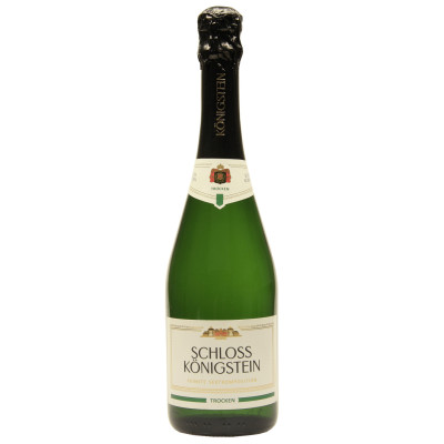 Schloss Königstein Sekt weiss trocken 0,75L - Etikett verschmutzt/beschädigt 
