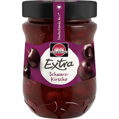 Schwartau Extra Schwarz-Kirsche 340G 