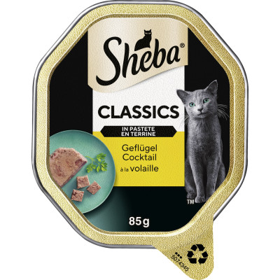 Sheba Classics Geflügel Cocktail in Pastete 85G 