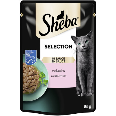 Sheba Selection in Sauce mit Lachs 85G 