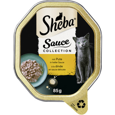 Sheba Sauce Collection mit Pute in heller Sauce 85G 