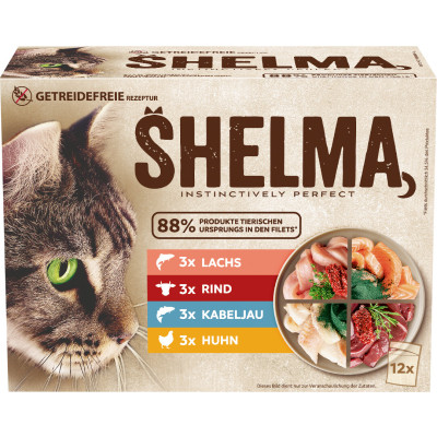 Shelma getreidefrei Meat Fish 12x85G 