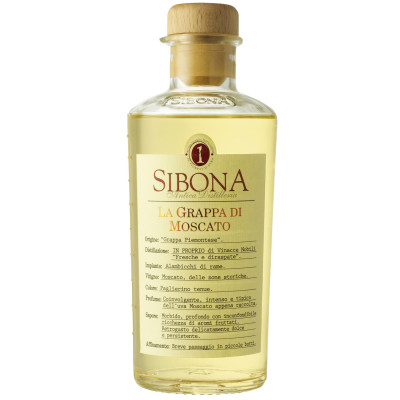 Sibona Grappa di Moscato 40% 0,5 ltr 