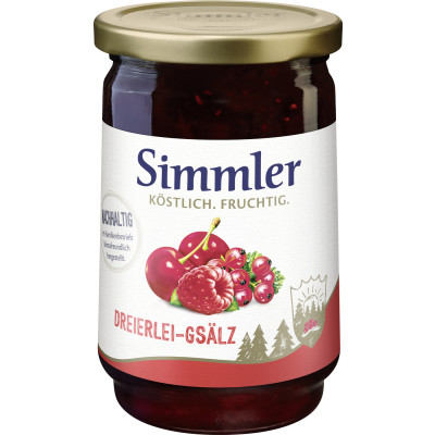 Simmler Konfitüre EXTRA Dreierlei Gsälz 450G 