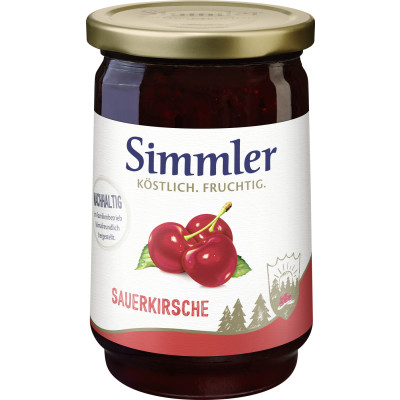 Simmler Konfitüre EXTRA Sauerkirsche 450G 