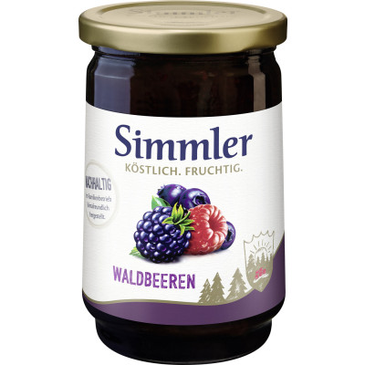 Simmler Konfitüre EXTRA Waldbeeren 450G 