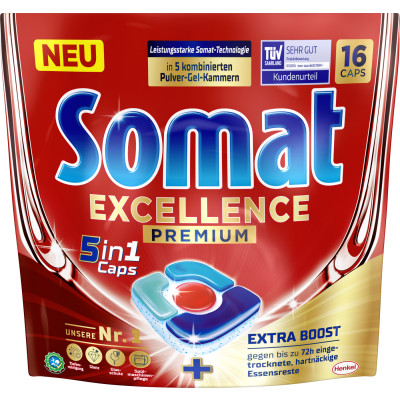 Somat Excellence Premium 5in1 Caps 16ST 297,6G 