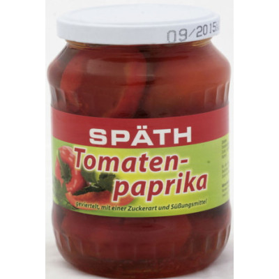 Späth Tomatenpaprika geviertelt 650G 