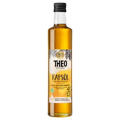 Theo die Ölmühle Rapsöl kaltgepresst 500ML 